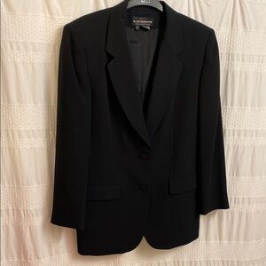 Liz Claiborne Black Classic Blazer Timeless Formal Wear